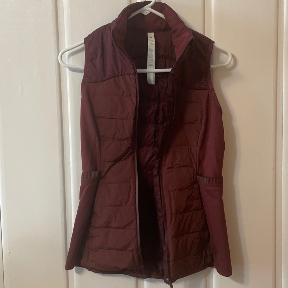 Down for it all Lululemon maroon vest, new with tags!
